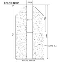 IMPIANTO BEACH VOLLEY – TENNIS – FOOT VOLLEY Ø 114 mm