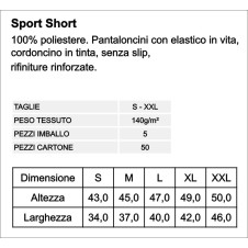 SPORT SHORT LICEO FANTI NERO