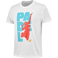 BABOLAT Padel cotton tee men bianco