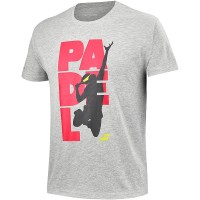 BABOLAT Padel cotton tee men grigio