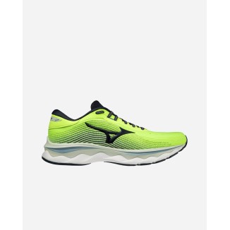 MIZUNO WAVE SKY 5 Neo Lime Teclipse Oyster Mushroom