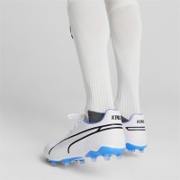 A Tutto Campo - PUMA KING PRO FG/AG White-PUMA Black-Blue Glimmer 107099-01