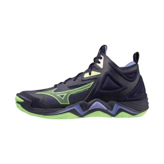 A Tutto Campo - MIZUNO WAVE MOMENTUM 3 MID EVENING BLUE/TECHNO GREEN/IOLITE V1GA231711