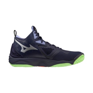 MIZUNO WAVE MOMENTUM 3 MID EVENING BLUE/TECHNO GREEN/IOLITE