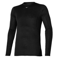 A Tutto Campo - MIZUNO BREATH THERMO MID-LIGHT WEIGHT CREW SHIRT BLACK