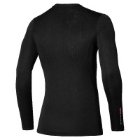 A Tutto Campo - MIZUNO BREATH THERMO MID-LIGHT WEIGHT CREW SHIRT BLACK