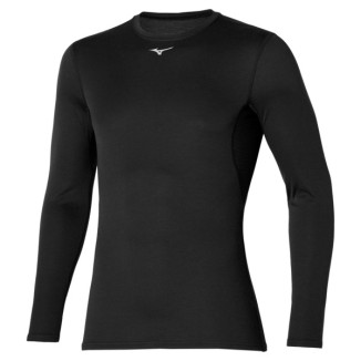 A Tutto Campo - MIZUNO BREATH THERMO MID WEIGHT CREW SHIRT BLACK