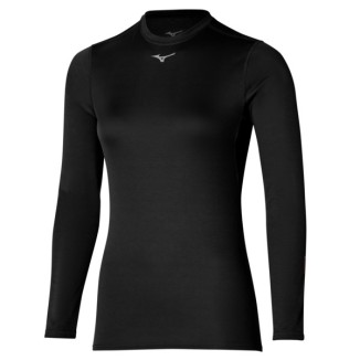 A Tutto Campo - MIZUNO BREATH THERMO MID WEIGHT CREW SHIRT WOS BLACK