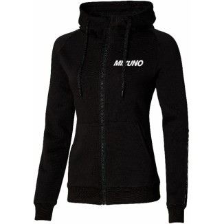 A Tutto Campo - MIZUNO K SWEAT JACKET FELPA DONNA CON CAPPUCCIO NERA