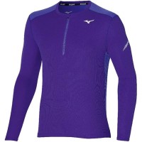 A Tutto Campo - MIZUNO DRYAEROFLOW LS HZ J2GA1520 VIOLA t-shirt uomo