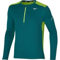 A Tutto Campo - MIZUNO DRYAEROFLOW LS HZ J2GA1520 VIOLA t-shirt uomo