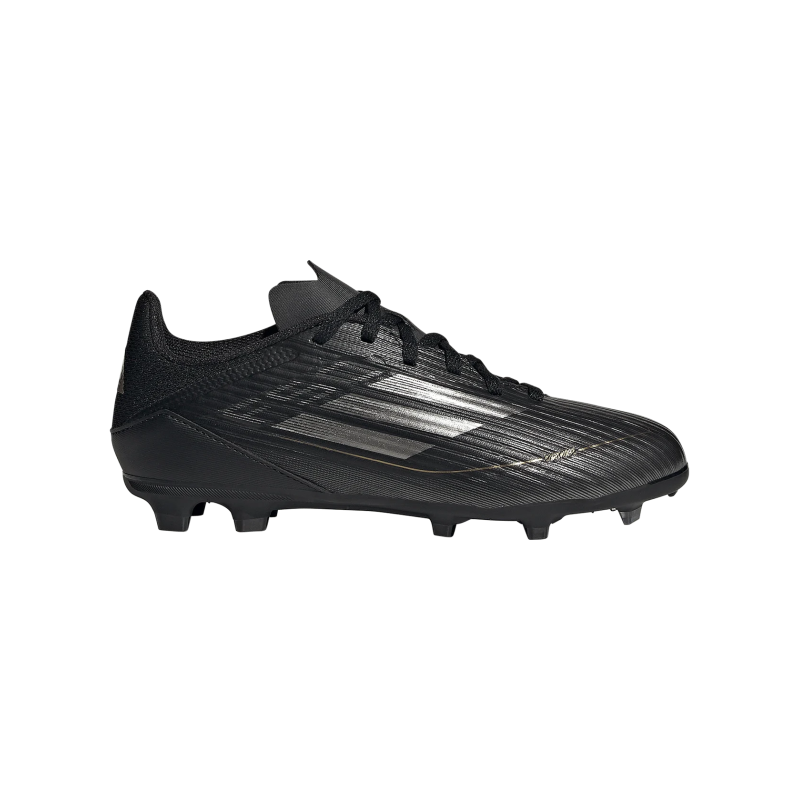 ADIDAS F50 LEAGUE FG/MG J Core Black / Iron Metal / Gold Metal