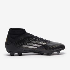 ADIDAS F50 LEAGUE MID FG/MG Core Black / Iron Metal / Gold Metal