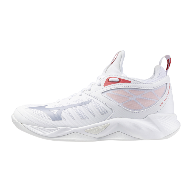 MIZUNO WAVE DIMENSION MID BIANCO/ROSA