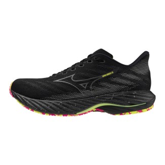 A Tutto Campo - MIZUNO WAVE RIDER 28 Black/silver/sunny lime J1GC246301