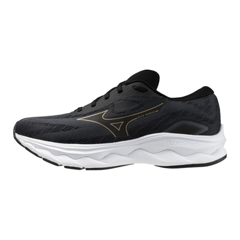 MIZUNO WAVE SERENE Ebony/gloden halo /mizuno snow white