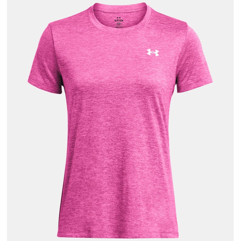UNDER ARMOUR TECH SSC- TWIST T-SHIRT DONNA Rebel Pink / Pink Elixir / White