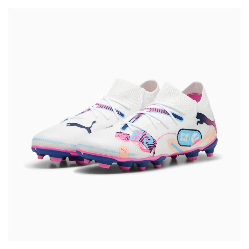 PUMA FUTURE 7 MATCH VOL. FG/AG JR PUMA White-Luminous Blue