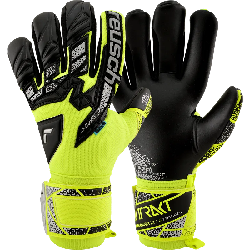 REUSCH ATTRAKT FREEGEL SILVER safety yellow/silver/black