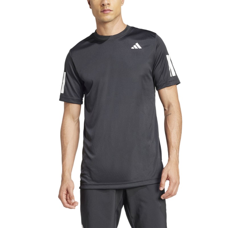 ADIDAS CLUB 3-STRIPES TEE T-SHIRT DA TENNIS CLIMACOOL Black