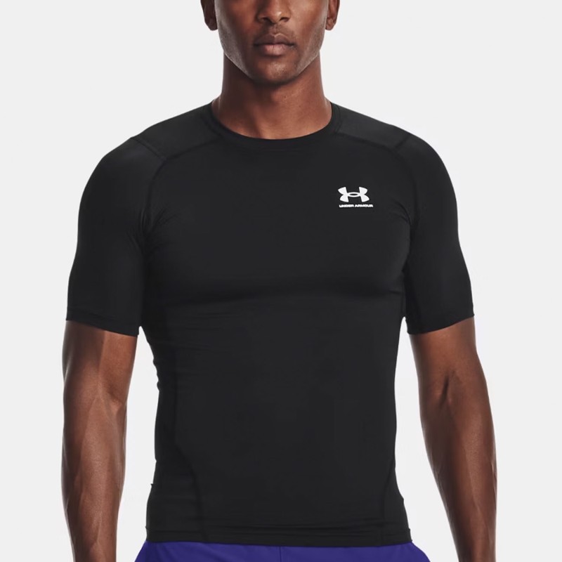 UNDER ARMOUR HeatGear COMPRESSION SS Black / White