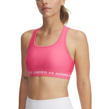 A Tutto Campo - UNDER ARMOUR CROSSBACK MID BRA Super Pink / White 1361034 672