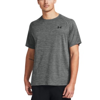 A Tutto Campo - UNDER ARMOUR TECH TEXTURED SS Castlerock / Black 1382796 025