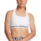 UNDER ARMOUR CROSSBACK MID BRA White / Halo Gray