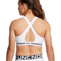 A Tutto Campo - UNDER ARMOUR CROSSBACK MID BRA White / Halo Gray 1361034 100