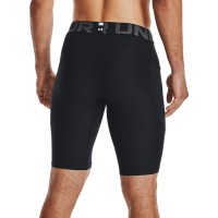 A Tutto Campo - UNDER ARMOUR HeatGear LONG SHORTS Black / White 1361602 001