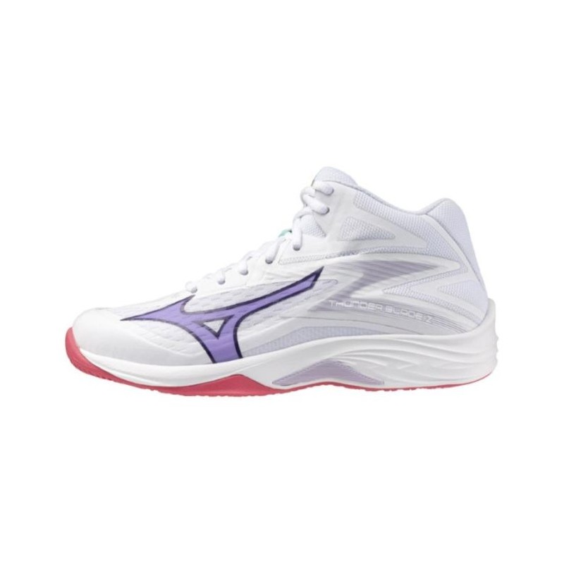 MIZUNO THUNDER BLADE Z MID WOS White/VioletIndigo/CamelliaRos