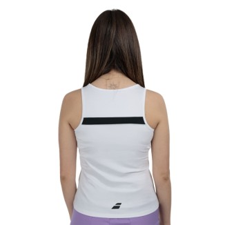 BABOLAT TANK TOP WOMAN PADEL Bianco Nero Lilla