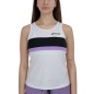 BABOLAT TANK TOP WOMAN PADEL Bianco Nero Lilla