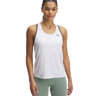 A Tutto Campo - UNDER ARMOUR TECH KNOCKOUT TANK White / Black 1389851 100