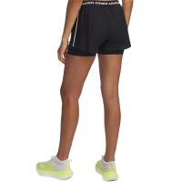 A Tutto Campo - UNDER ARMOUR TECH PLAY UP 2-IN-1 SHORTS Black / White 1389895 001