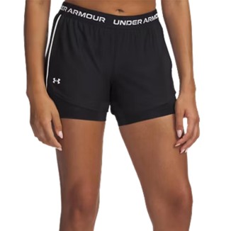 A Tutto Campo - UNDER ARMOUR TECH PLAY UP 2-IN-1 SHORTS Black / White 1389895 001