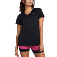 A Tutto Campo - UNDER ARMOUR TECH V-NECK Black / White 1384229 001