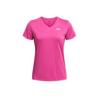 A Tutto Campo - UNDER ARMOUR TECH V-NECK Super Pink / White 1384229 672