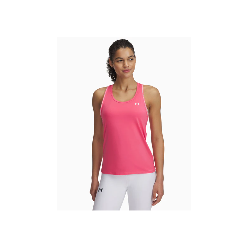 UNDER ARMOUR TECH KNOCKOUT TANK Super Pink / White