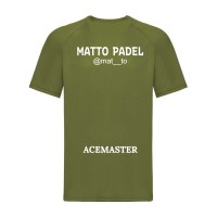 T-SHIRT ACEMASTER X MATTO PADEL A TUTTO BRACCIO ARMY GREEN