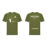 T-SHIRT ACEMASTER X MATTO PADEL A TUTTO BRACCIO ARMY GREEN