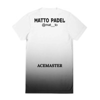 T-SHIRT ACEMASTER X MATTO PADEL A TUTTO BRACCIO WHITE GRADIENT