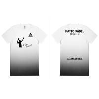 T-SHIRT ACEMASTER X MATTO PADEL A TUTTO BRACCIO WHITE GRADIENT