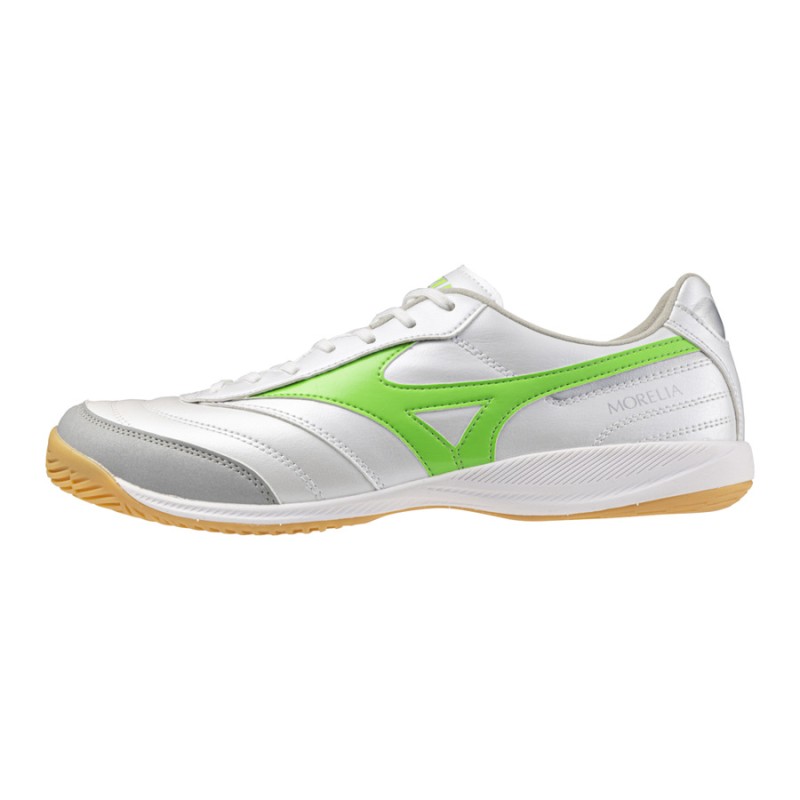 MIZUNO MORELIA SALA PRO IN White/neon green/galaxy silver