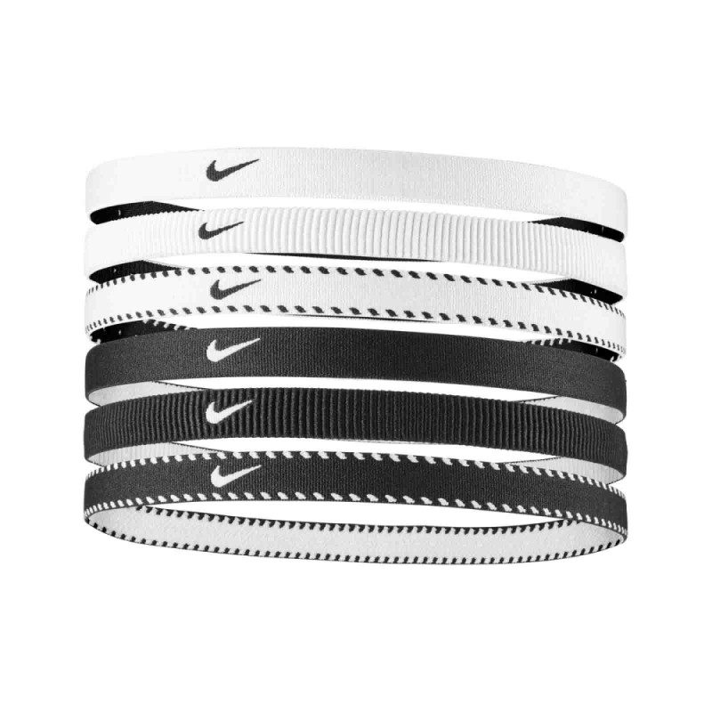 NIKE FLEX HEADBANDS Wh/Bk/Wh