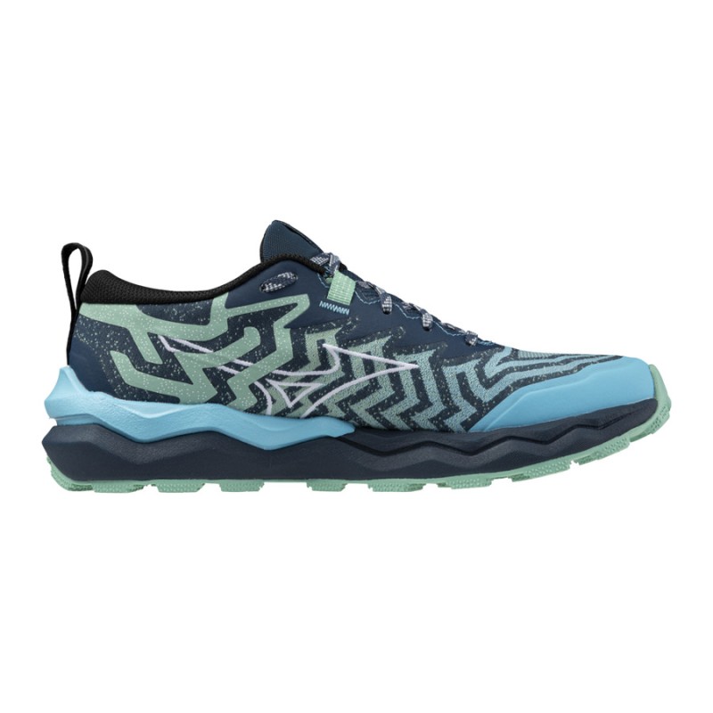 MIZUNO WAVE DAICHI 8 WOMEN Dusty jade green/white/river blue