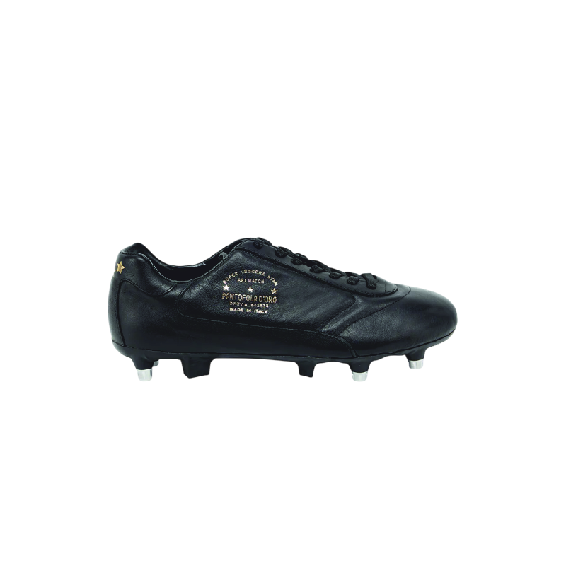 PANTOFOLA D'ORO CLASSIC SG MIX VITELLO NERO