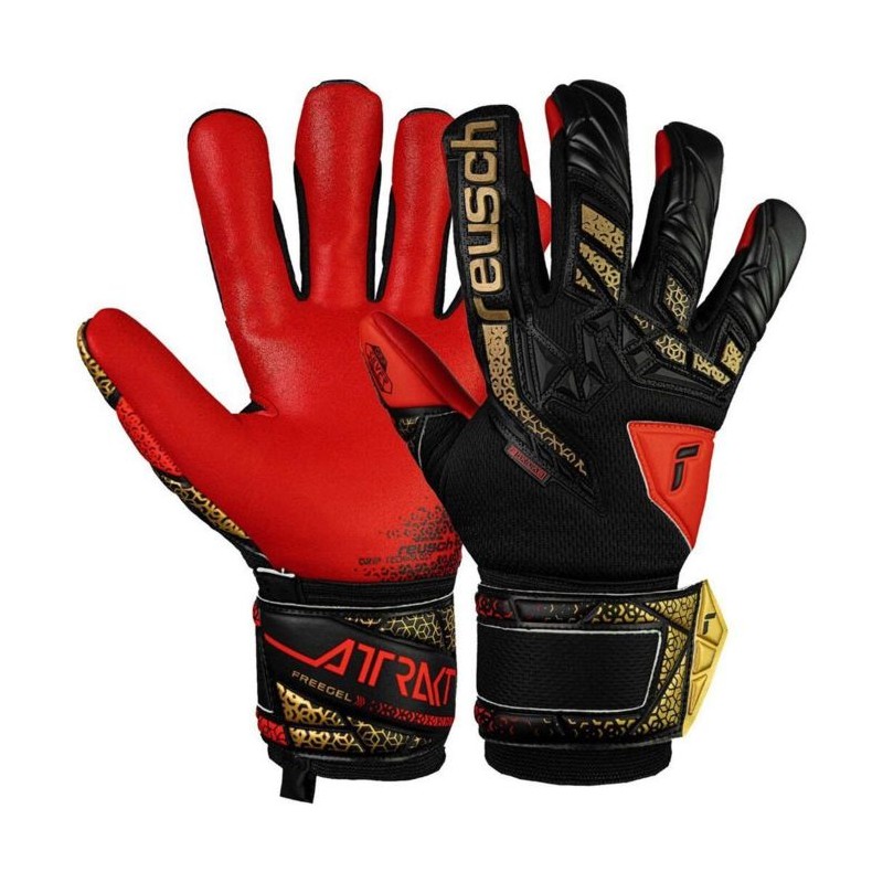 REUSCH ATTRAKT FREEGEL SILVER black/gold/firy red