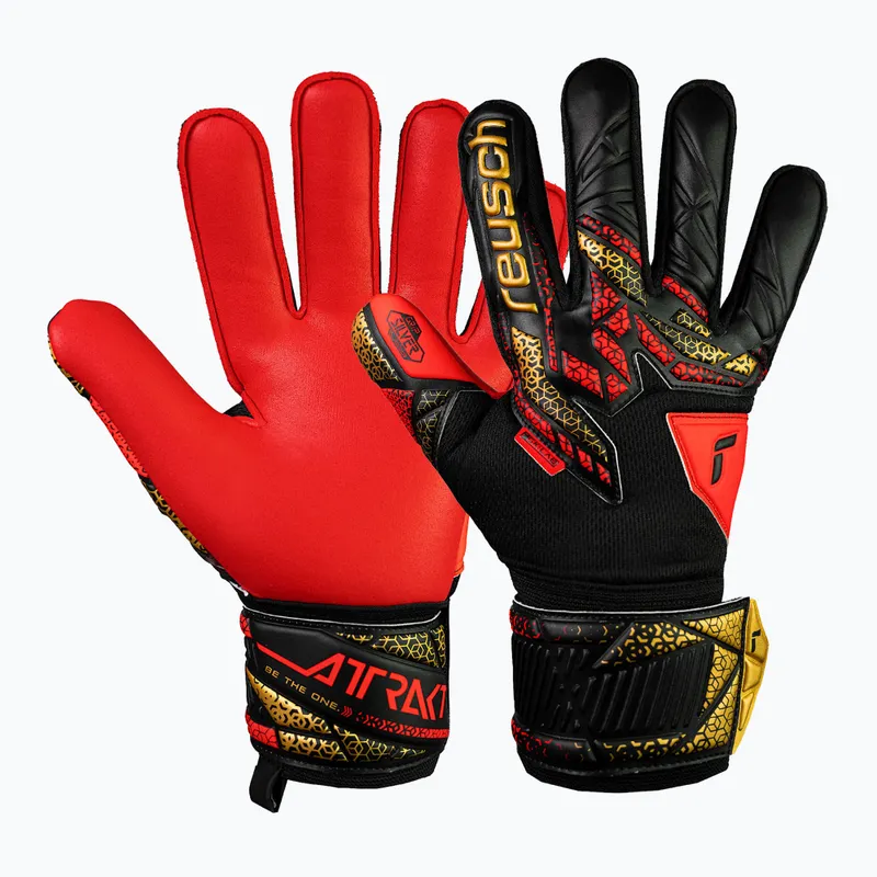 REUSCH ATTRAKT SILVER black/gold/firy red