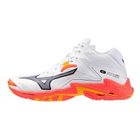A Tutto Campo - MIZUNO WAVE LIGHTNING Z8 MID White/Fiery Coral 2/Citrus